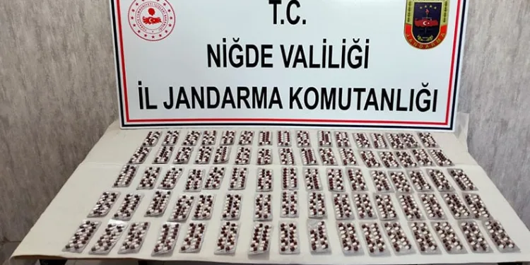 Niğde’de bin 118 adet uyuşturucu ele geçirildi