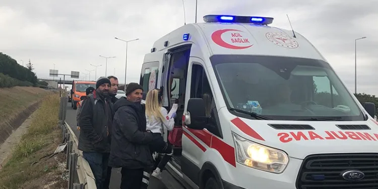 Çorlu’da trafik kazası: 2 yaralı