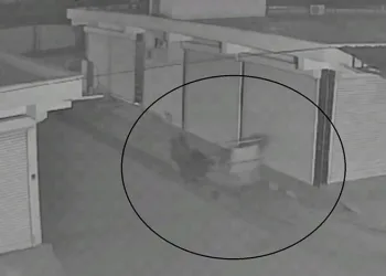 At arabasıyla demir kapı hırsızlığı