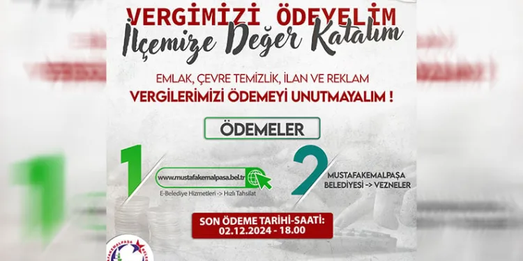 Vergi ödemelerinde son günler