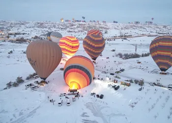 Kapadokya’da balon turları iptal edildi