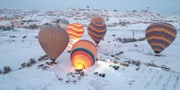 Kapadokya’da balon turları iptal edildi
