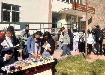 Güneşli bir günde kitap okuma etkinliği