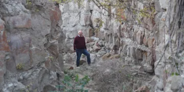 Depremin ikiye böldüğü tarla