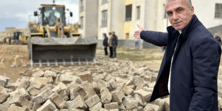 TOKİ yolu onarımı
