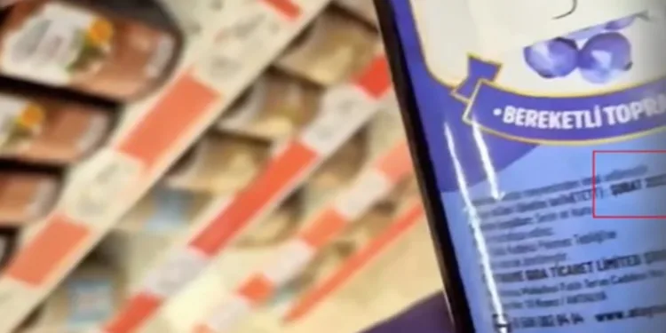 Son kullanma tarihini etiketle gizlediler