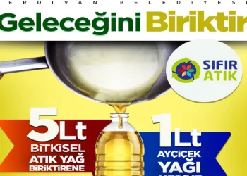 Atık yağ biriktirene ayçiçek yağı hediye
