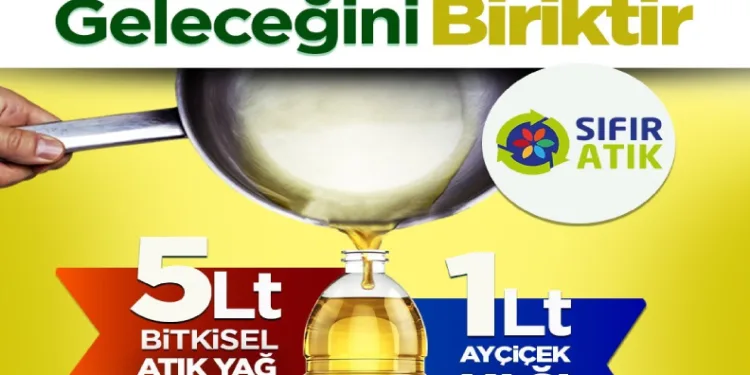 Atık yağ biriktirene ayçiçek yağı hediye