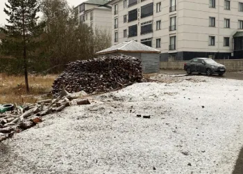 Karlıova’ya mevsimin ilk karı düştü