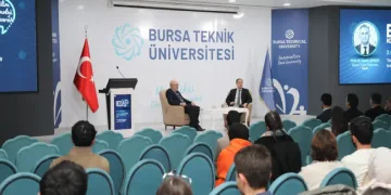 BTÜ konuşmalarının konuğu Rektör Necip Şimşek oldu