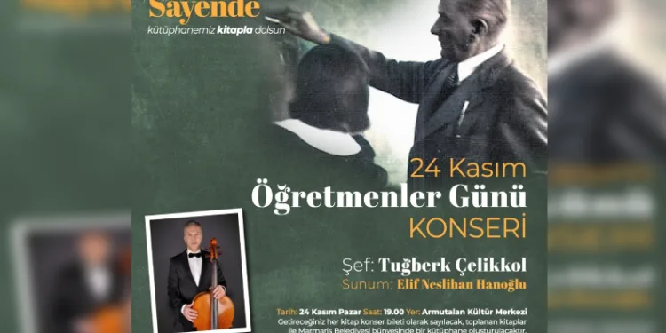 Konsere biletle değil, kitapla girilecek