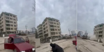 Malatya’da yıkım eğlenceye dönüştü