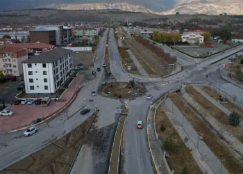 Kavşak yapımı çalışmalarında sona gelindi