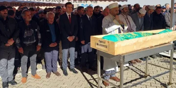 Heyelandan hayatını kaybeden şahıs son yolculuğuna uğurlandı