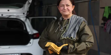 İlk ‘oto yıkamacı abla’sı oldu