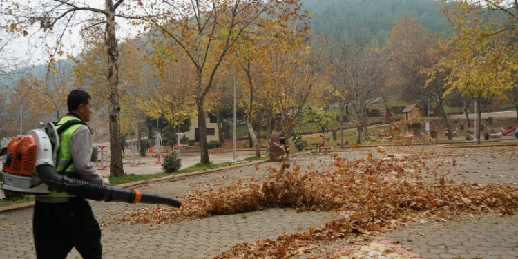Büyükşehirden parklarda temizlik seferberliği