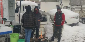 Erzurum kara teslim oldu