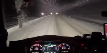 Yoğun kar yağışının etkisi altında