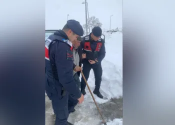 Diyaliz hastasının imdadına jandarma yetişti