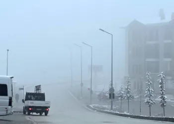Kar yağışı sonrası sis