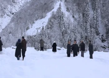 Ayder Yaylası’ndan kar manzaraları