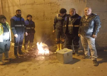 Kış şartlarına meydan okuyor