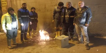 Kış şartlarına meydan okuyor