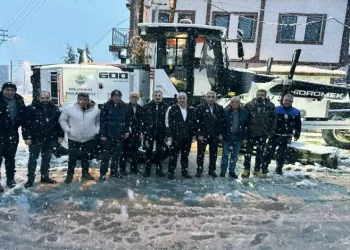 Dilovası’nda karla mücadele sürüyor