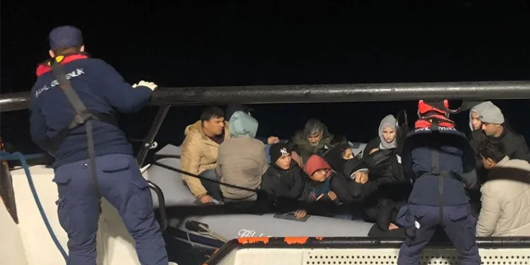 Bodrum’da 6’sı çocuk 16 düzensiz göçmen yakalandı