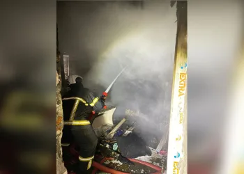 Kozlu’da tek katlı evde yangın çıktı
