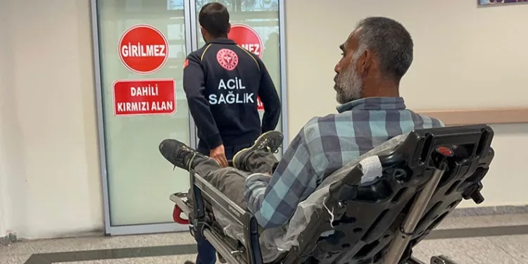 Ayağını ahşap kesme makinesine kaptıran işçi yaralandı