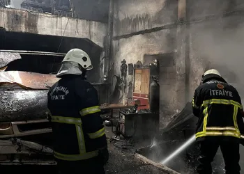 Erzincan’da araç yangını