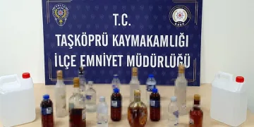 Kastamonu’da yılbaşı öncesinde sahte alkol ele geçirildi