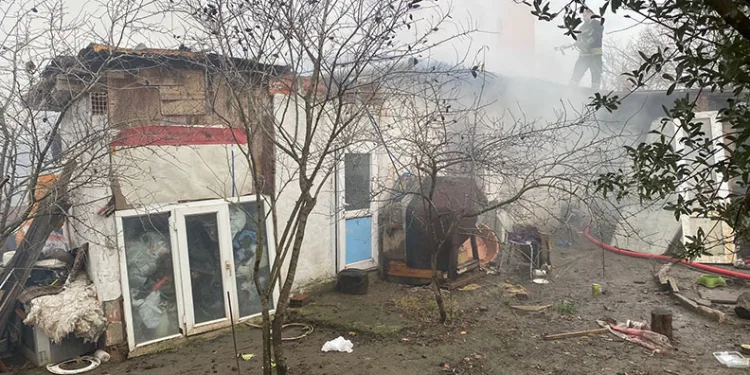 Ergene’de ev yangını