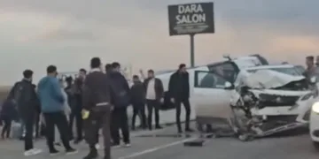 Mardin’de öğrenci servisi ile cip çarpıştı: 9 yaralı
