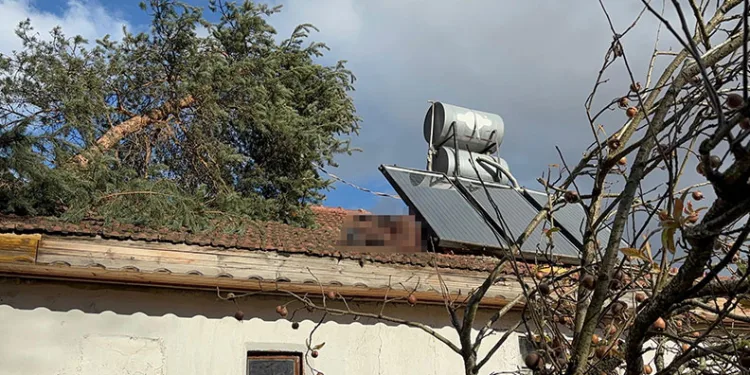 Çatıda ağaç kesen yaşlı adam düşerek hayatını kaybetti