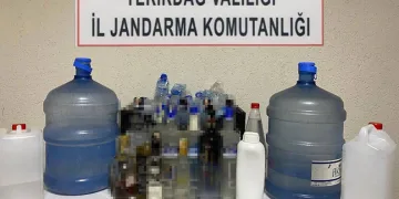 Çorlu’da kaçak alkol operasyonu