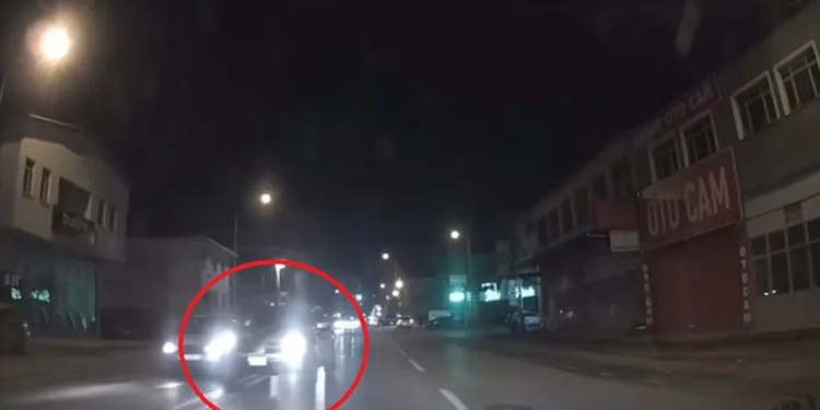 Ölümüne sollama kamerada