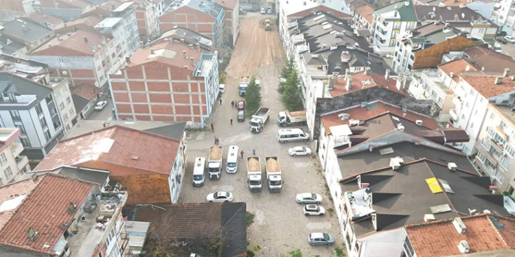 150 araçlık otopark üretiliyor
