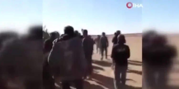 Irak’a kaçan Suriyeli askerlerden protesto