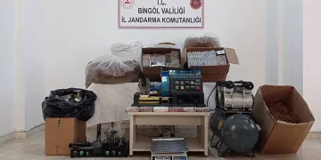 Bingöl’de 23 bin dolu, 21 bin de boş makaron ele geçirildi