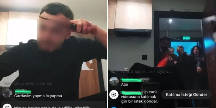 Bursa’da canlı yayında kendine zarar veren şahsa baskın