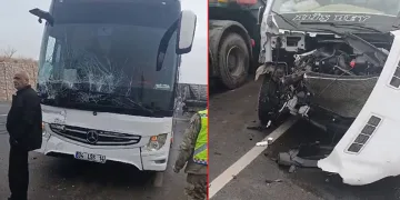 Siirt’te yolcu otobüsü ile minibüs çarpıştı