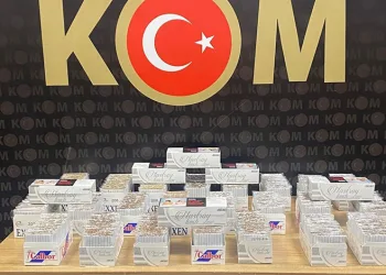 Gümüşhane’de kaçak tütünle doldurulmuş 6 bin 450 adet dolu makaron ele geçirildi