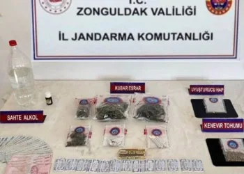 Karadeniz Ereğli’de uyuşturucu ve sahte alkol ele geçirildi
