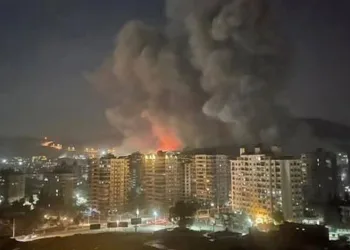 Suriye’deki patlamalar Mardin’den görüntülendi