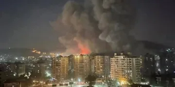 Suriye’deki patlamalar Mardin’den görüntülendi
