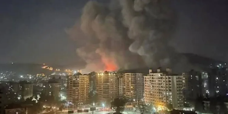 Suriye’deki patlamalar Mardin’den görüntülendi