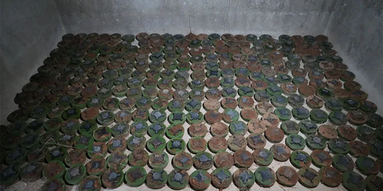 PKK/YPG Münbiç’te zeytin bahçesine yüzlerce mayın döşedi