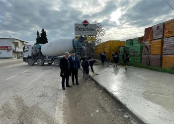 Orhangazi Belediyesi’nden Kaldırım Çalışmaları
